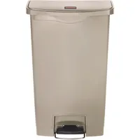 Rubbermaid Tretabfalleimer Slim Jim 1883460 Kunststoff 68l beige 0086876223941 Newell Rubbermaid