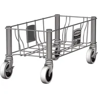 Rubbermaid Transportroller Slim Jim 1968468 Edelstahl 0086876227970 Rubbermaid