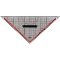 Rumold Kunststoff-Geometriedreieck 1058 transparent 32,5cm mit Griff 4012108001601 Rumold