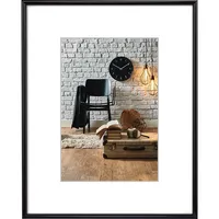 Hama Bilderrahmen Sevilla Kunststoff schwarz 50 x 70 cm  Glas 4007249662309 Hama