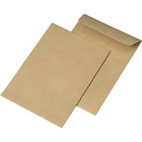 MailMedia Faltentaschen 30007433, C5, ohne Fenster, haftklebend, 20mm-Falte, 110g, braun 4003928351304 MailMedia 250 Stück