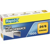 Rapid Heftklammern High Performance Strong 24/6, 24855800, Stahldraht verzinkt, Heftleistung 30 Blatt max. 7313468558000 Rapid 1000 Stück