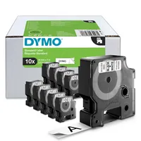 DYMO® Schriftbandkassette D1 19 mm x 7 m (B x L) weiß 10 St./Pack.