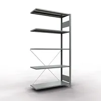 SCHULTE Anbauregal 100,0 x 40,0 x 200,0 cm verzinkt 5 Fachböden 4004514202680 SCHULTE