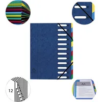 Exacompta Ordnungsmappe Harmonika® 12 Fächer
