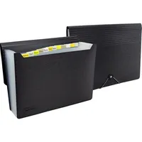 Rapesco Fächermappe Germ-Savvy 1638, schwarz, A4, 13 Fächer 5018505036252 Rapesco
