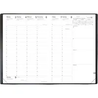 Quo Vadis Buchkalender 015091Q, Minister VZ, schwarz, 1 Woche / 2 Seiten, 16x24cm (A5), 2026 3371010123117 Quo Vadis