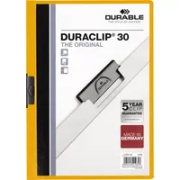 Durable Klemmhefter DURACLIP 30 220009, A4 orange, für ca. 30 Blatt, Polyvinylchlorid (PVC) 80g 4005546210353 Durable