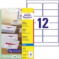 AVERY Zweckform J8177-25 99,1 x 42,3 mm Adressetiketten weiß 4004182047934 AVERY Zweckform 300 Stück