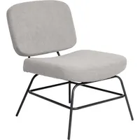 meet powered by PAPERFLOW Sessel CURVE grau schwarz Stoff 57,0 x 71,0 x 75,5 cm, 1 St.