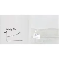 Sigel Glas-Magnetboard artverum, GL225, 200x100cm, Tempered Glas, Rückseite Metall, Glas 4004360806636 Sigel