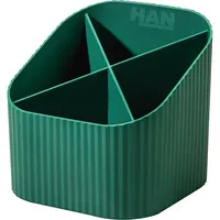 HAN Stiftehalter KARMA grün Polystyrol 4 Fächer 11,1 x 11,1 x 10,5 cm