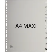 Exacompta Zahlenregister Forever® DIN A4, Überbreite 1-12