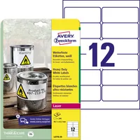 AVERY Zweckform Etiketten L4776-20 99,1 x 42,3 mm weiß PE Folie 4004182047767 AVERY Zweckform 240 Stück