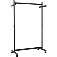 MAUL Rollgarderobe Samba 9424190 schwarz Metall 10 Haken 115,5 x 172,0 cm, 1 St.
