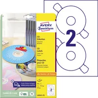 Avery Zweckform CD/DVD Etikett 117 mm 25 Bl./Pack.