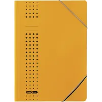 Elba Eckspannmappe chic 400010054, Din A4 gelb Recyclingkarton 320g, für ca. 150 Blatt  (80 g/m²) 4002030331099 Elba