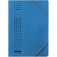 Elba Eckspannmappe chic 400010053, Din A4 hellblau Recyclingkarton 320g, für ca. 150 Blatt  (80 g/m²) 4002030331082 Elba
