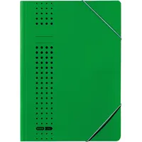 Elba Eckspannmappe chic 400010058, Din A4 grün Recyclingkarton 320g, für ca. 150 Blatt  (80 g/m²) 4002030331105 Elba