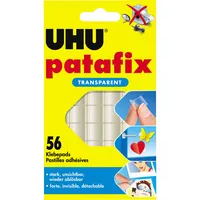 UHU Klebepads 48815 patafix, 56 Stück, 12x12mm (BxL), doppelseitig, wiederablösbar 4026700488159 UHU 56 Stück