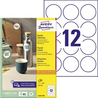 AVERY Zweckform Markierungspunkte Kennzeichnungsetiketten L3416-100, weiß, Ø 60mm 4004182034163 AVERY Zweckform 1200 Stück
