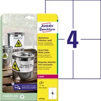 AVERY Zweckform Wetterfeste Folienetiketten L4719-20 weiß L4719-20 4004182049785 AVERY Zweckform 80 Stück