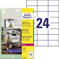AVERY Zweckform Wetterfeste Folienetiketten L4718-20 weiß L4718-20 4004182049778 AVERY Zweckform 480 Stück