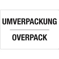 DR-Label Hinweisetikett Umverpackung/Overpack
