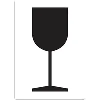 DR-Label Hinweisetikett Zerbrechliche Güter/Glas/Bruchgefahr