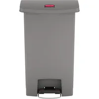 Rubbermaid Tretabfalleimer Slim Jim 1883602 Kunststoff 50l grau 0086876224467 Newell Rubbermaid