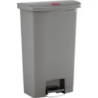 Rubbermaid Tretabfalleimer Slim Jim 1883604 Kunststoff 68l grau 0086876224481 Newell Rubbermaid