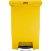Rubbermaid Tretabfalleimer Slim Jim® Step-On, PE, 90l, 570x352,8x825,5mm, gelb 0086876224238 Rubbermaid