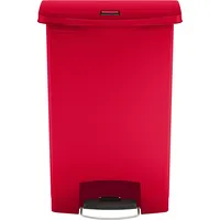 Rubbermaid Tretabfalleimer Slim Jim® Step-On, PE, 90l, 570x352,8x825,5mm, rot 0086876224146 Rubbermaid