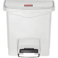 Rubbermaid Tretabfalleimer Slim Jim 1883554 Kunststoff 15l weiß 0086876223989 Newell Rubbermaid
