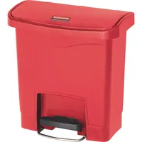 Rubbermaid Tretabfalleimer Slim Jim 1883563 Kunststoff 15l rot 0086876224078 Newell Rubbermaid