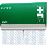 QuickFix Pflasterspender Detectable Long Wandspender für QuickFix Detectable Long inkl 2 x 30 detectable Fingerverbänden 12 x 2 cm