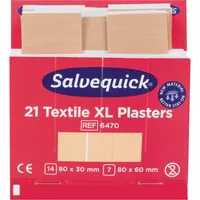 Salvequick Nachfüllset Pflaster 6470 hautfarben 2 Größen 7310610164706 Salvequick 21 Stück