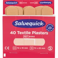 Salvequick Nachfüllset Pflaster Refill 6444 hautfarben 2 Größen 7310610164447 Salvequick 40 Stück