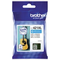 Brother Druckerpatrone LC421XLC (kompatibel zu Brother LC-421XLC), cyan, ca. 500 Seiten 4977766810418 Brother