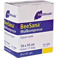 Meditrade Mullkompresse 1005517 10x10cm einzeln steril 4250016403043 Meditrade 25 Stück