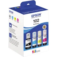 Epson Nachfülltinte Tintenstrahldrucker 102 schwarz, cyan, magenta, gelb