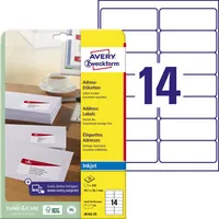 AVERY Zweckform J8163-25 Adressetiketten 99,1 x 38,1 mm weiß 4004182235300 AVERY Zweckform 350 Stück