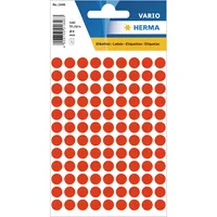 Herma Markierungspunkte Vario 1846, leuchtrot, Ø 8mm 4008705018463 Herma 540 Stück