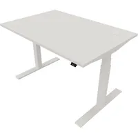 Schreibtisch eModel 20 810075101 elektrisch höhenverstellbar 65-130cm (H) 120x80cm (BxT) rechteckig weiß   weiß 5901747154