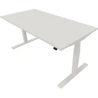 Schreibtisch eModel 20 810075501 elektrisch höhenverstellbar 65-130cm (H) 160x80cm (BxT) rechteckig weiß   weiß 5901747154