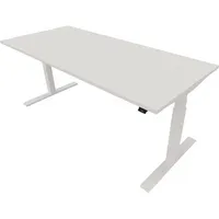 Schreibtisch eModel 20 810075701 elektrisch höhenverstellbar 65-130cm (H) 180x80cm (BxT) rechteckig weiß   weiß 5901747154