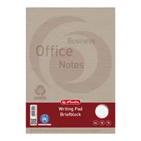 Landre Briefblock 100050116 Business Office Notes, Lineatur 22 / kariert, A4, 70g, braun, 50 Blatt 4006144344518 Landre
