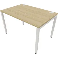 Schreibtisch 810074279 Rohr in Rohr-System 65-130cm (H) 120x80cm (BxT) rechteckig buche   weiß 5900978600439 Nowy Styl