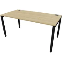 Schreibtisch 810074779 Rohr in Rohr-System 65-130cm (H) 160x80cm (BxT) rechteckig buche   schwarz 5900978566117 Nowy Styl