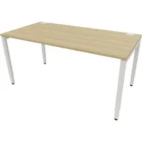 Schreibtisch 810074679 Rohr in Rohr-System 65-130cm (H) 160x80cm (BxT) rechteckig buche   weiß 5900978606301 Nowy Styl